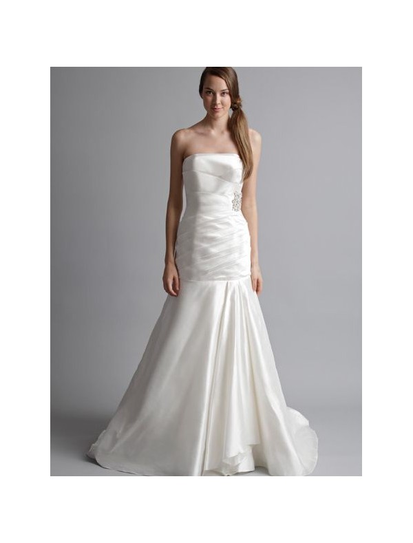 Taffeta Strapless Mermaid 2012 Wedding Dress T143003
