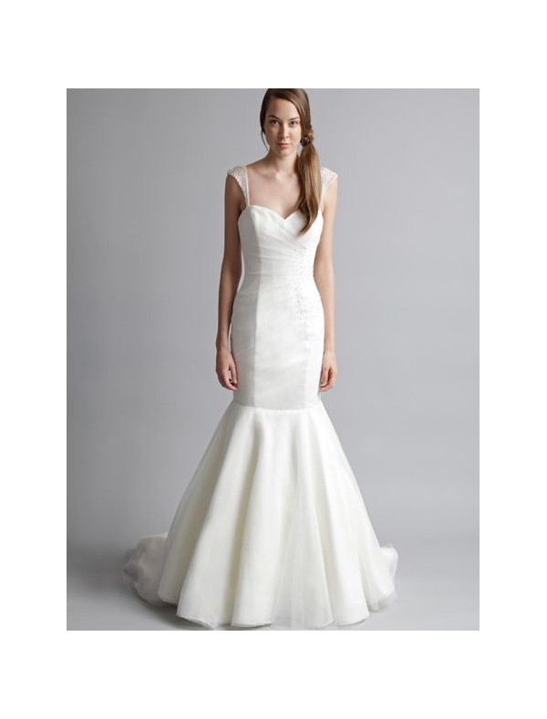 Tulle Sweetheart Neckline Mermaid 2012 Wedding Dress T143005